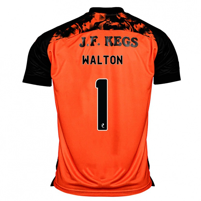 Danxen Hombre Camiseta Jack Walton #1 Naranja Negro Blanco 1ª Equipación 2026/27 La Camisa