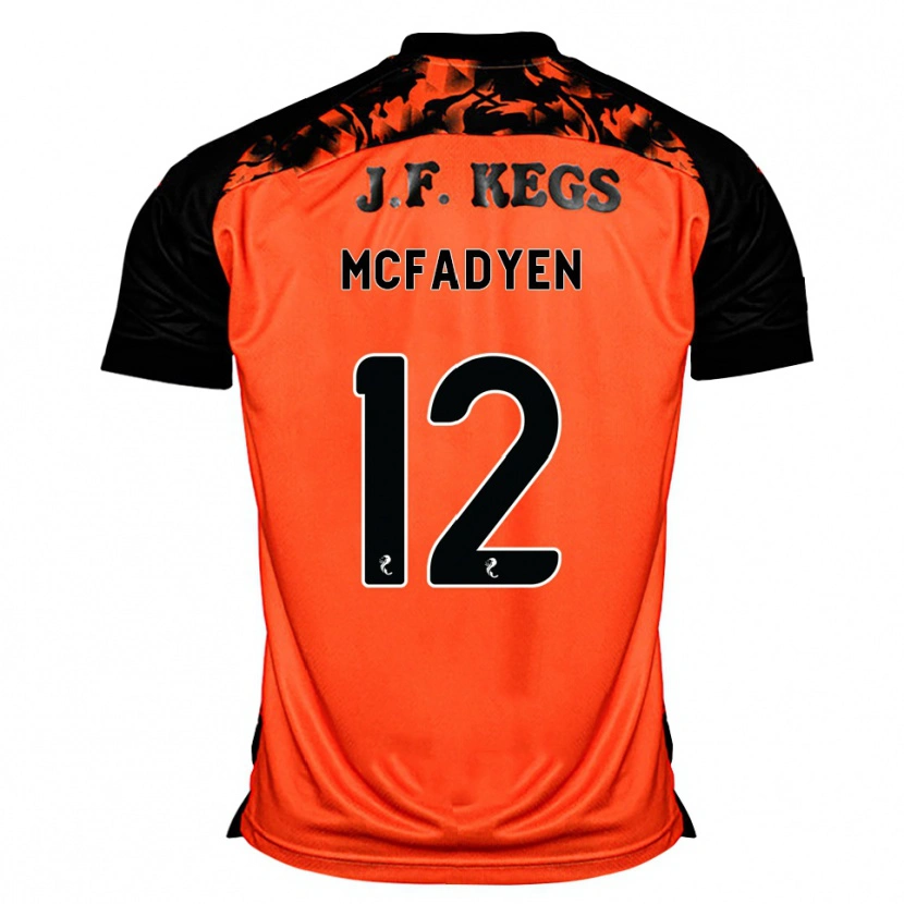 Danxen Hombre Camiseta Stacey Mcfadyen #12 Naranja Negro Blanco 1ª Equipación 2026/27 La Camisa