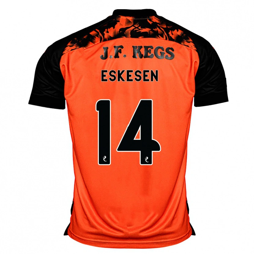 Danxen Hombre Camiseta Julius Eskesen #14 Naranja Negro Blanco 1ª Equipación 2026/27 La Camisa