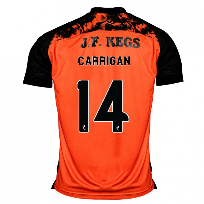 Danxen Hombre Camiseta Leo Carrigan #14 Naranja Negro Blanco 1ª Equipación 2026/27 La Camisa