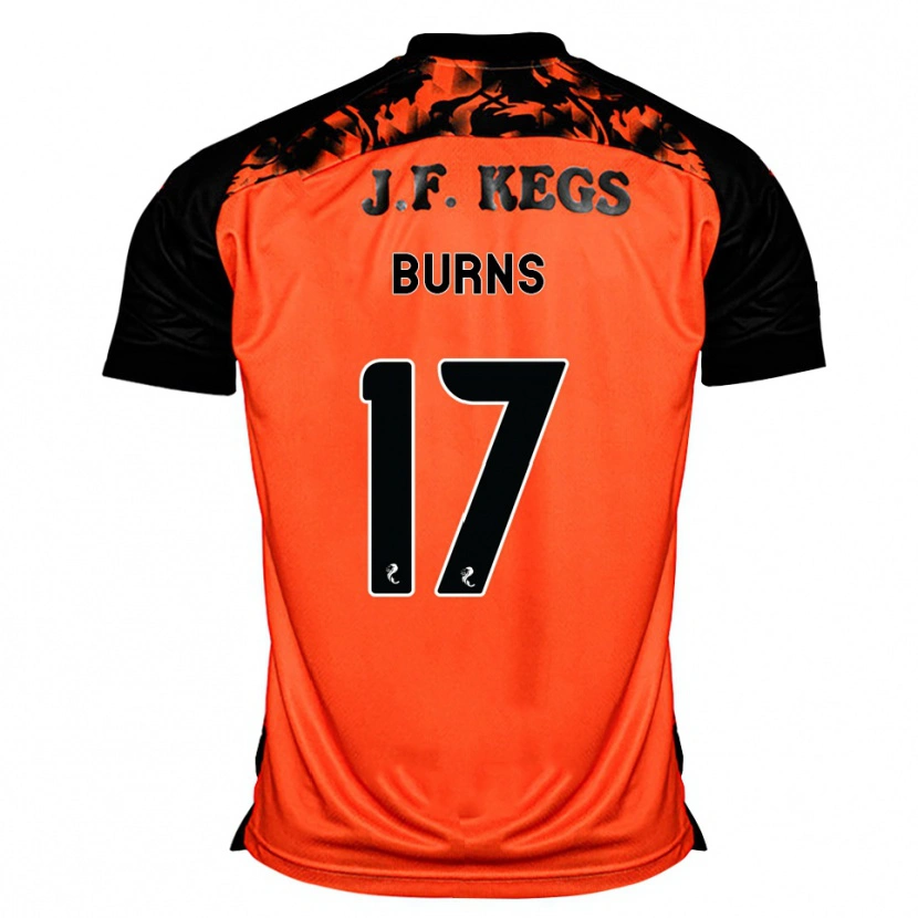 Danxen Hombre Camiseta Megan Burns #17 Naranja Negro Blanco 1ª Equipación 2026/27 La Camisa