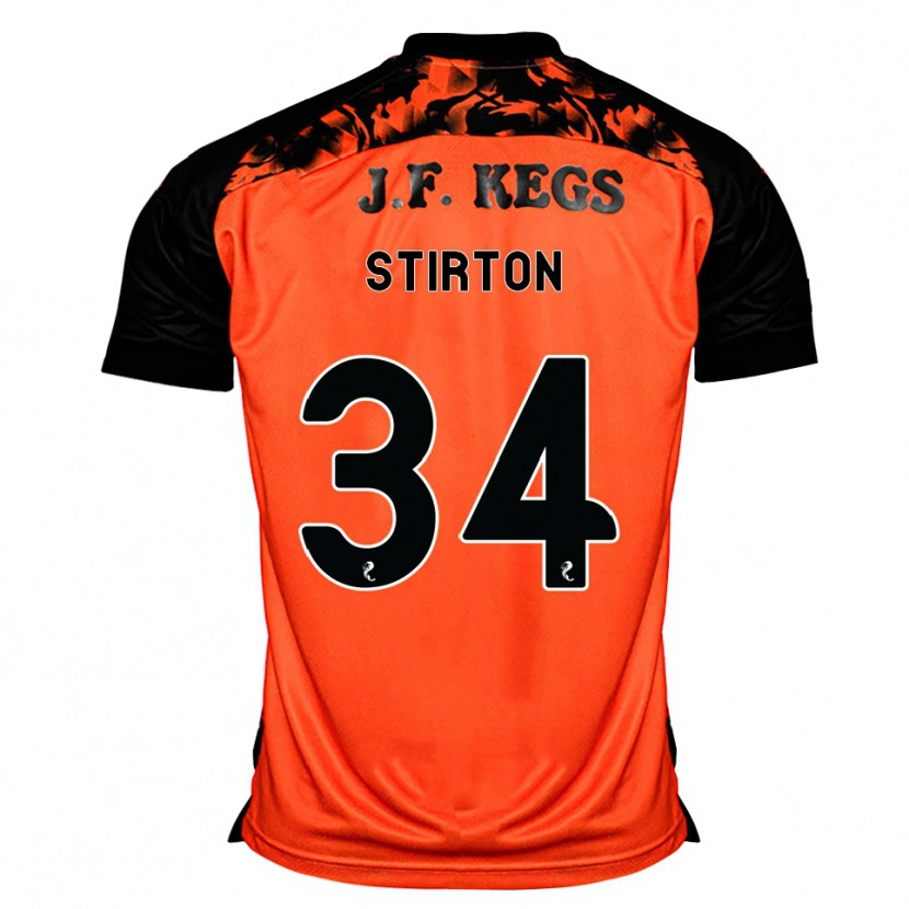 Danxen Hombre Camiseta Owen Stirton #34 Naranja Negro Blanco 1ª Equipación 2026/27 La Camisa