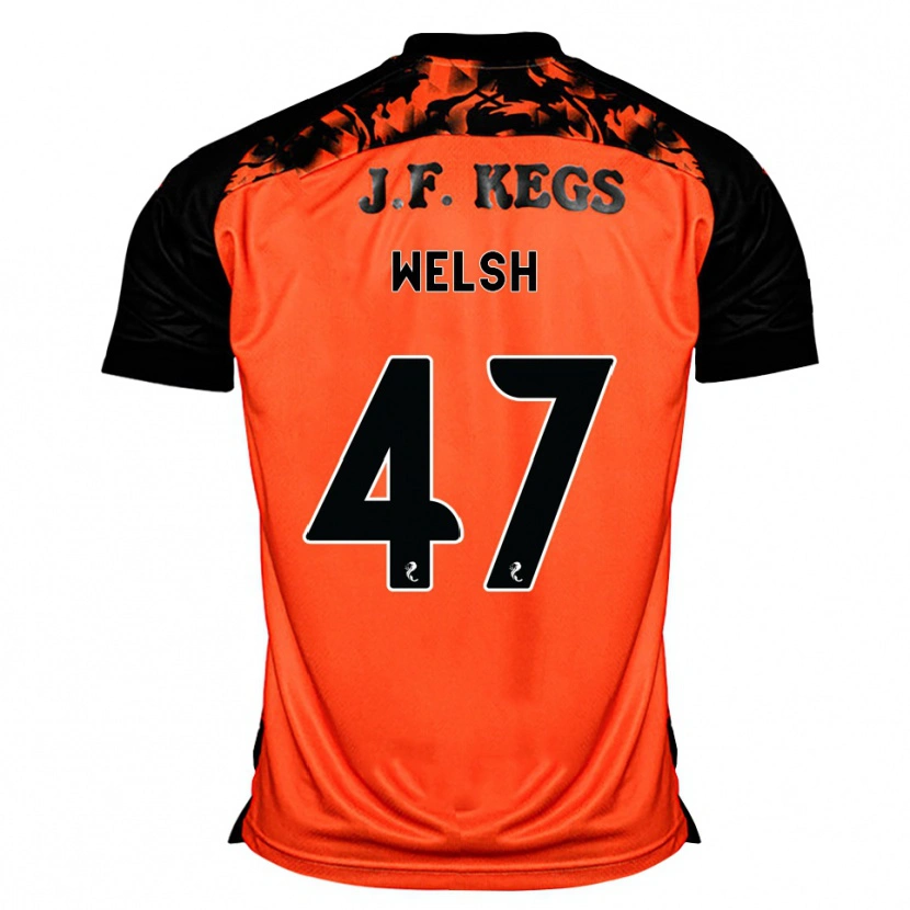 Danxen Hombre Camiseta Harry Welsh #47 Naranja Negro Blanco 1ª Equipación 2026/27 La Camisa