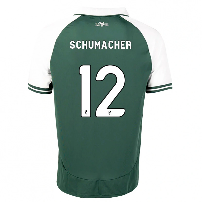 Danxen Hombre Camiseta Noa Schumacher #12 Verde Marino Blanco 1ª Equipación 2026/27 La Camisa