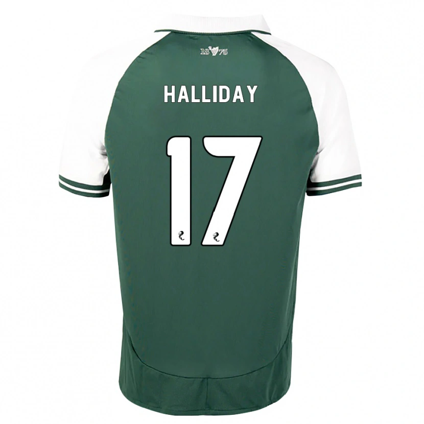 Danxen Hombre Camiseta Grant Halliday #17 Verde Marino Blanco 1ª Equipación 2026/27 La Camisa