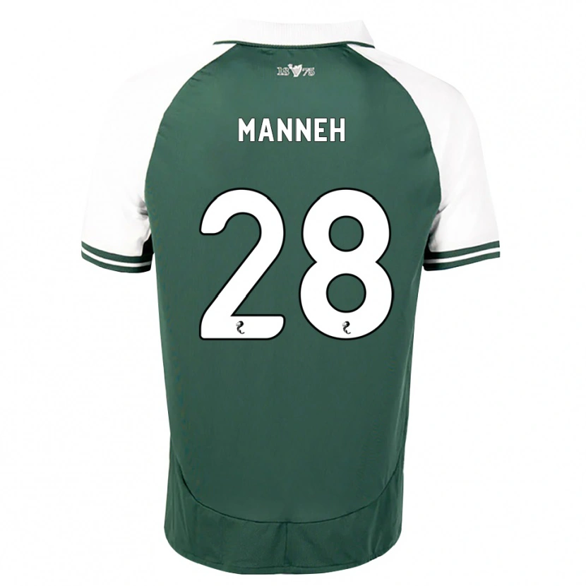 Danxen Hombre Camiseta Alasana Manneh #28 Verde Marino Blanco 1ª Equipación 2026/27 La Camisa