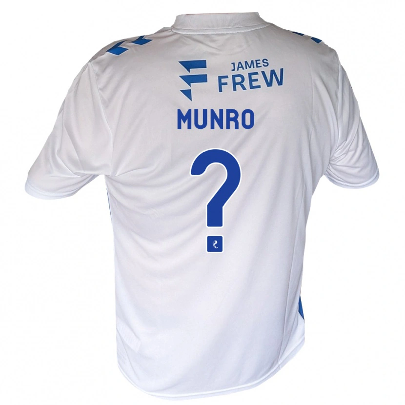 Danxen Hombre Camiseta Kirsty Munro #0 Azul Real Blanco 1ª Equipación 2026/27 La Camisa