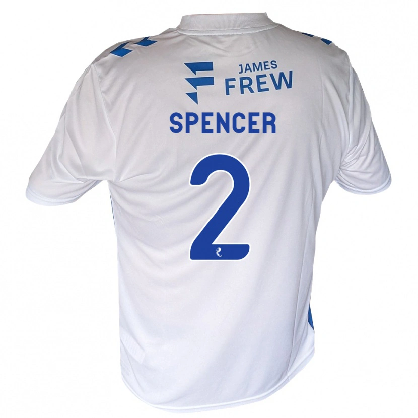 Danxen Hombre Camiseta Joe Spencer #2 Azul Real Blanco 1ª Equipación 2026/27 La Camisa
