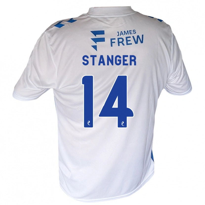Danxen Hombre Camiseta George Stanger #14 Azul Real Blanco 1ª Equipación 2026/27 La Camisa