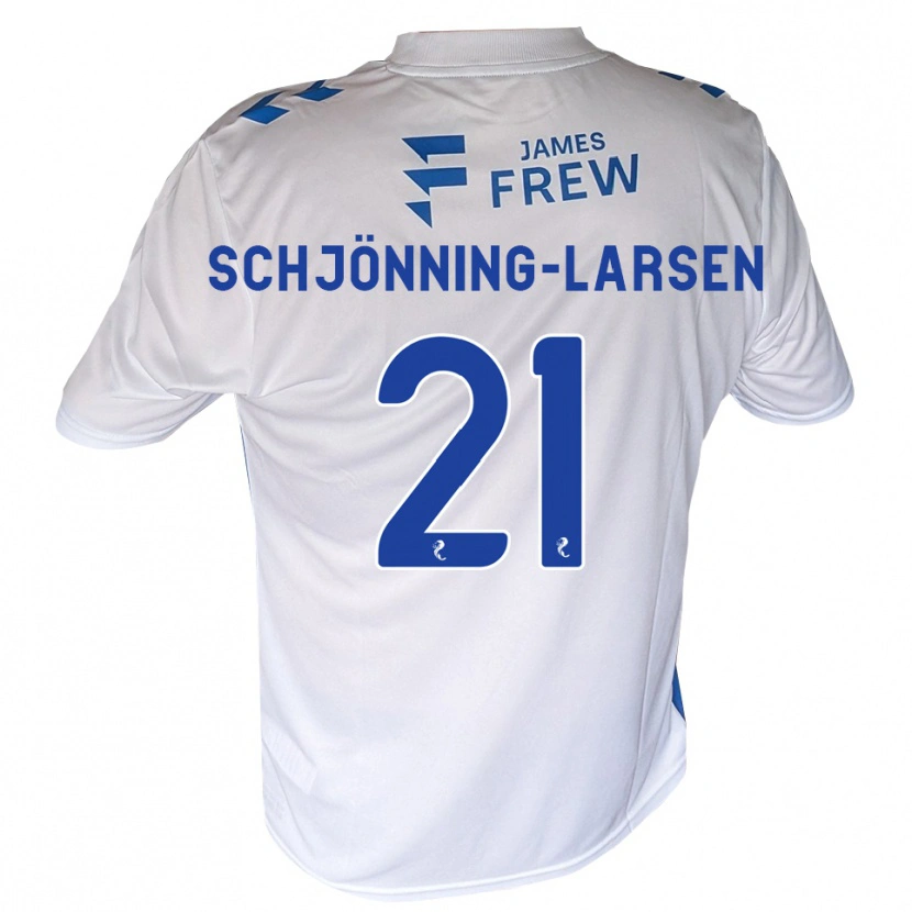 Danxen Hombre Camiseta Michael Schjönning-Larsen #21 Azul Real Blanco 1ª Equipación 2026/27 La Camisa