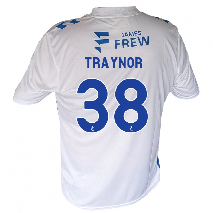 Danxen Hombre Camiseta Archie Traynor #38 Azul Real Blanco 1ª Equipación 2026/27 La Camisa