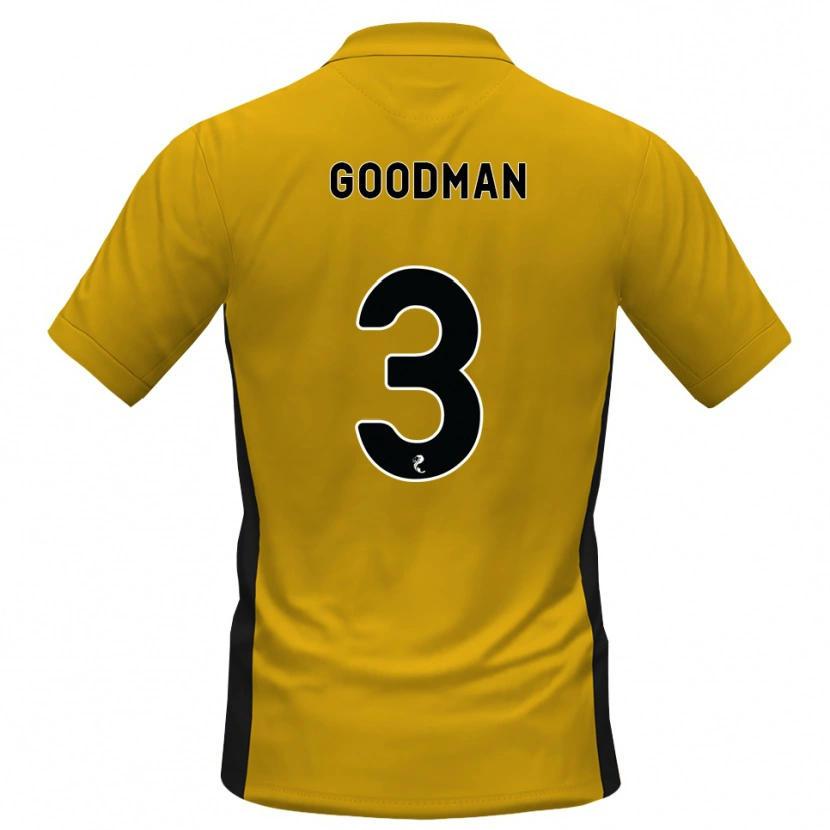 Danxen Hombre Camiseta Mya Goodman #3 Naranja Negro 1ª Equipación 2026/27 La Camisa