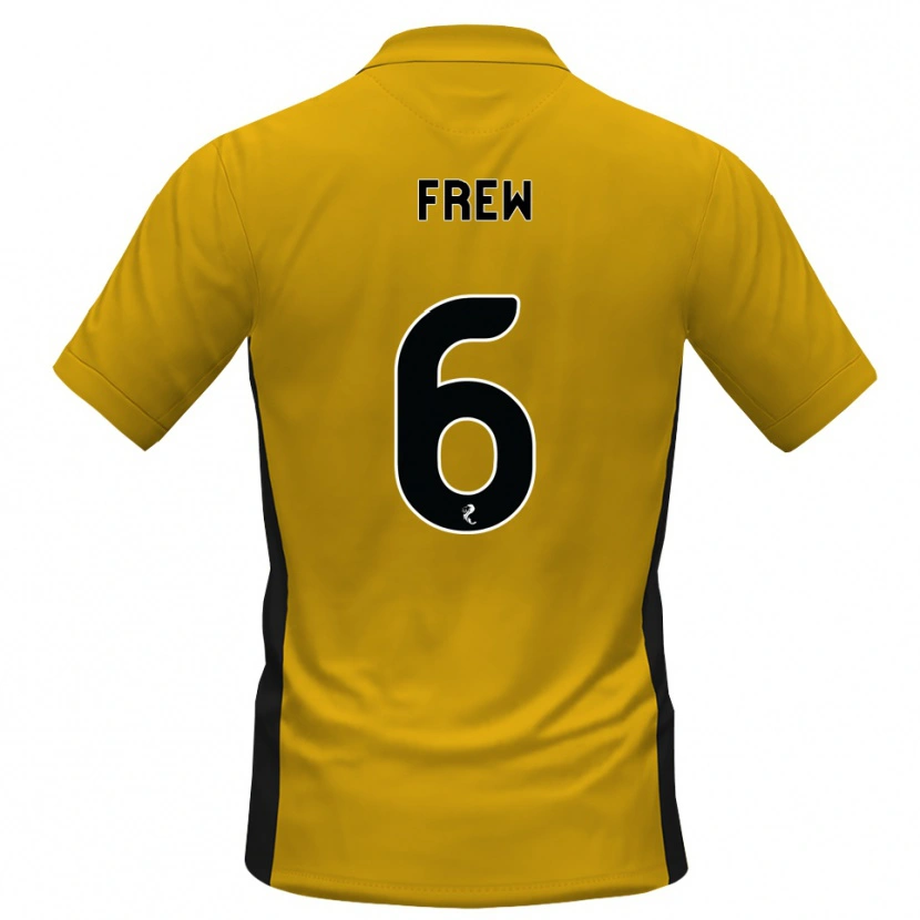 Danxen Hombre Camiseta Natasha Frew #6 Naranja Negro 1ª Equipación 2026/27 La Camisa