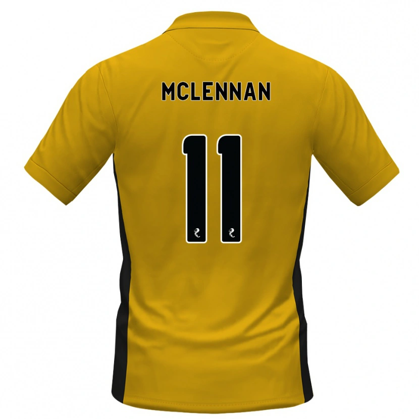 Danxen Hombre Camiseta Connor Mclennan #11 Naranja Negro 1ª Equipación 2026/27 La Camisa