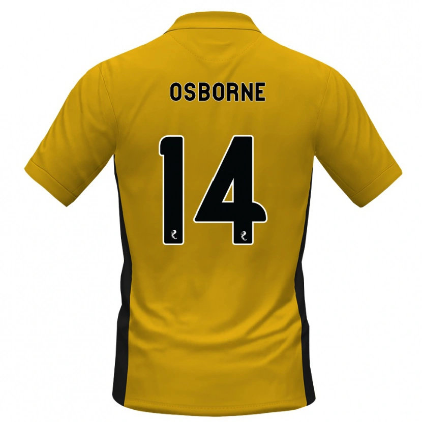 Danxen Hombre Camiseta Ellie Osborne #14 Naranja Negro 1ª Equipación 2026/27 La Camisa