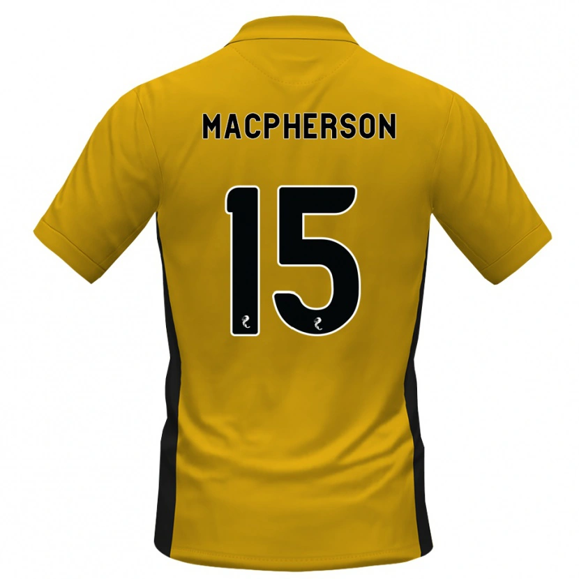 Danxen Hombre Camiseta Cammy Macpherson #15 Naranja Negro 1ª Equipación 2026/27 La Camisa