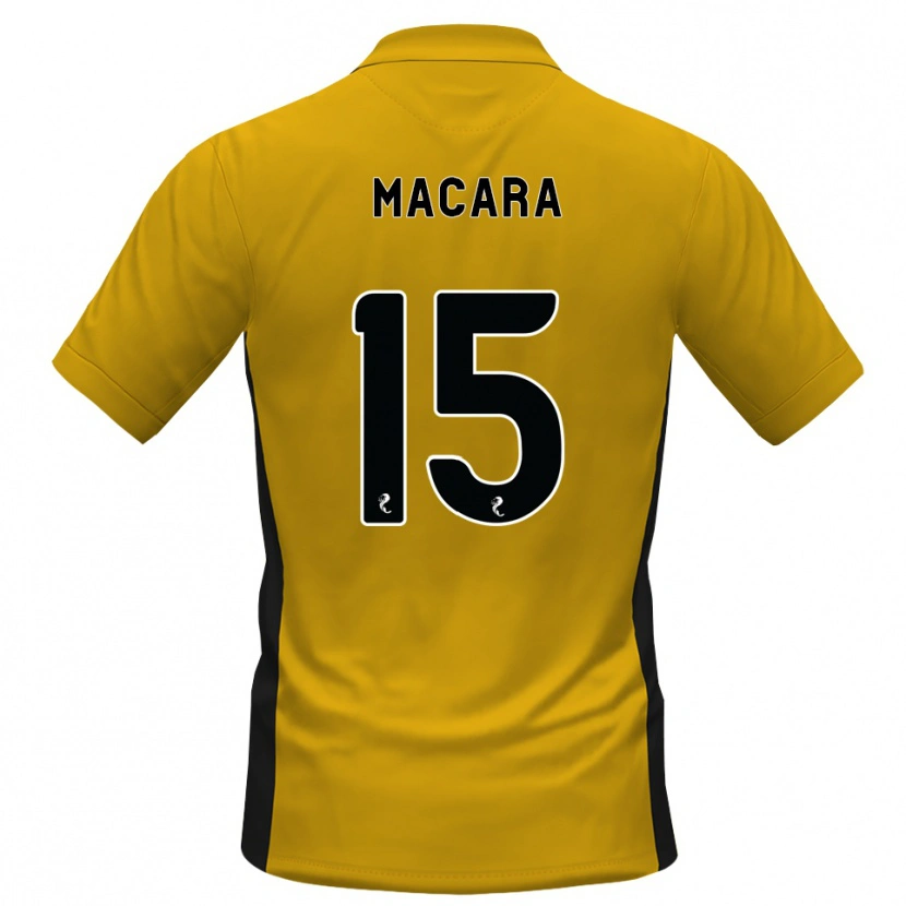 Danxen Hombre Camiseta Elise Macara #15 Naranja Negro 1ª Equipación 2026/27 La Camisa
