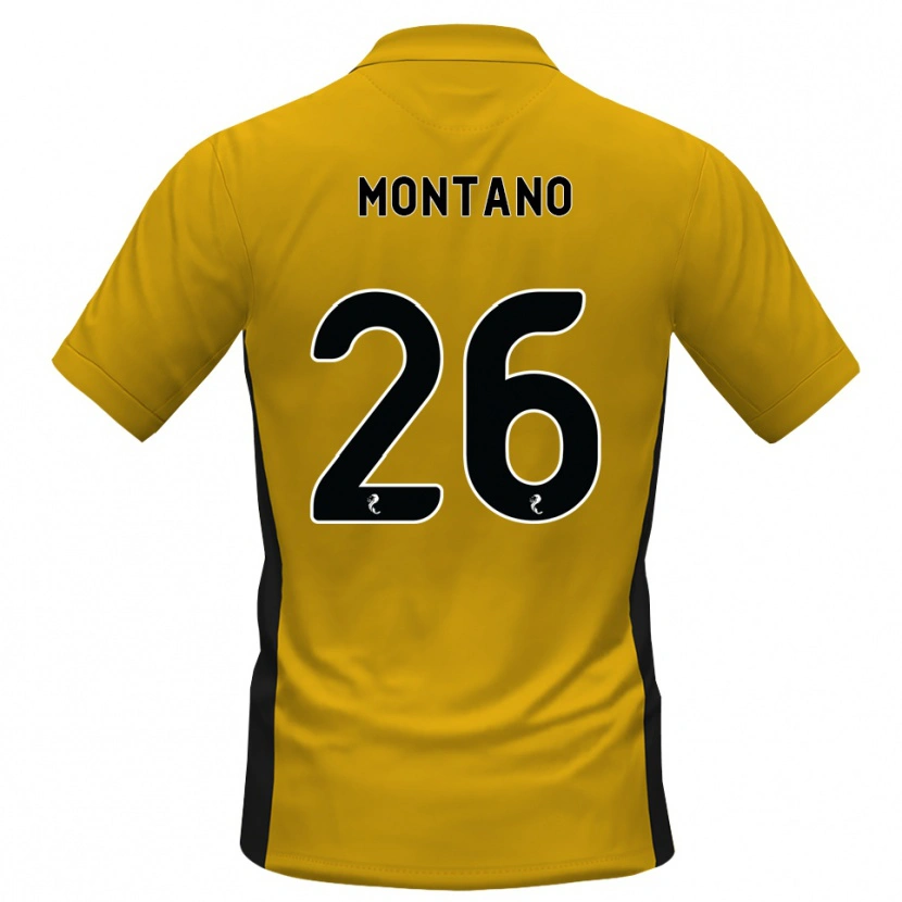 Danxen Hombre Camiseta Cristian Montano #26 Naranja Negro 1ª Equipación 2026/27 La Camisa