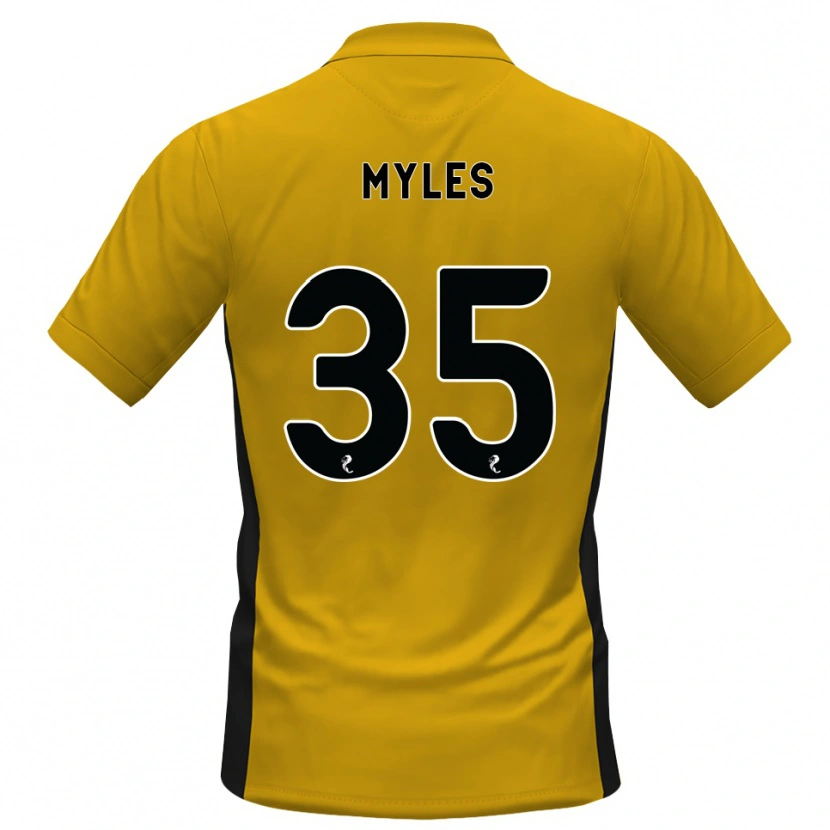 Danxen Hombre Camiseta Evan Myles #35 Naranja Negro 1ª Equipación 2026/27 La Camisa