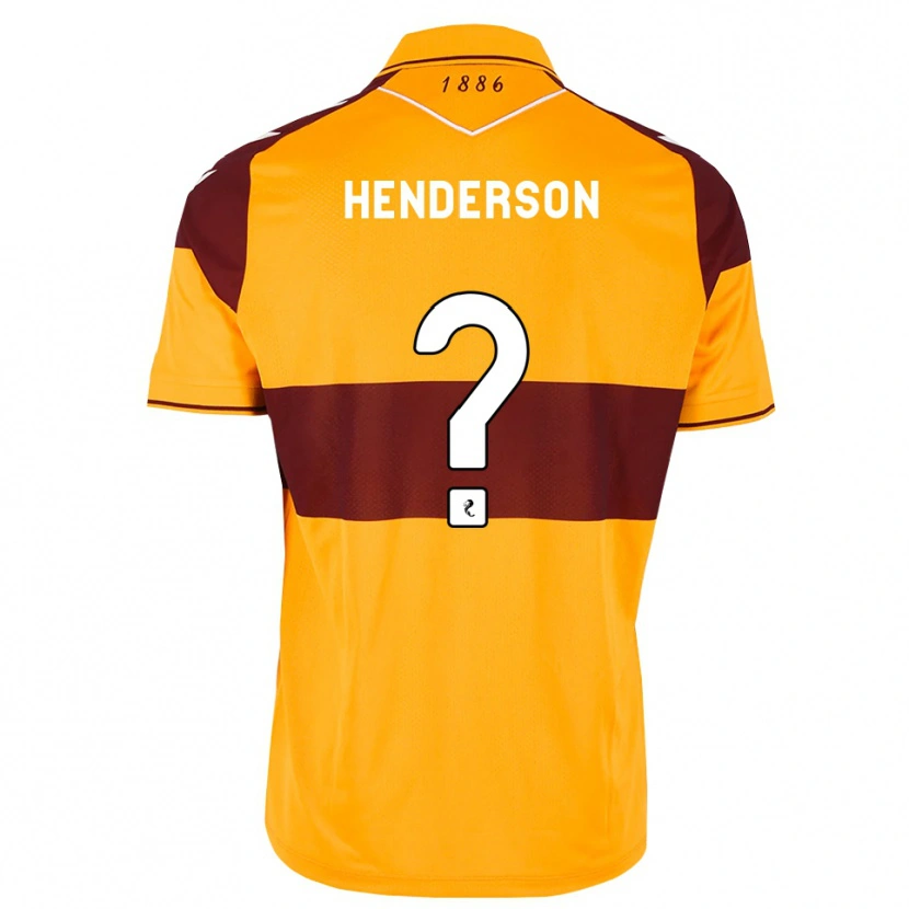 Danxen Hombre Camiseta Jude Henderson #0 Granate Naranja 1ª Equipación 2026/27 La Camisa