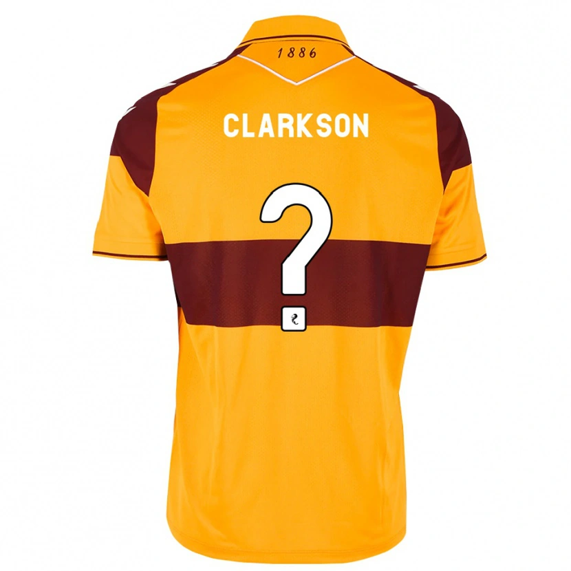 Danxen Hombre Camiseta Joshua Clarkson #0 Granate Naranja 1ª Equipación 2026/27 La Camisa