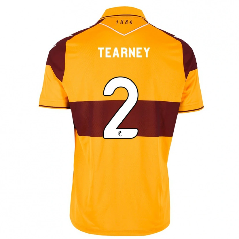 Danxen Hombre Camiseta Aiden Tearney #2 Granate Naranja 1ª Equipación 2026/27 La Camisa