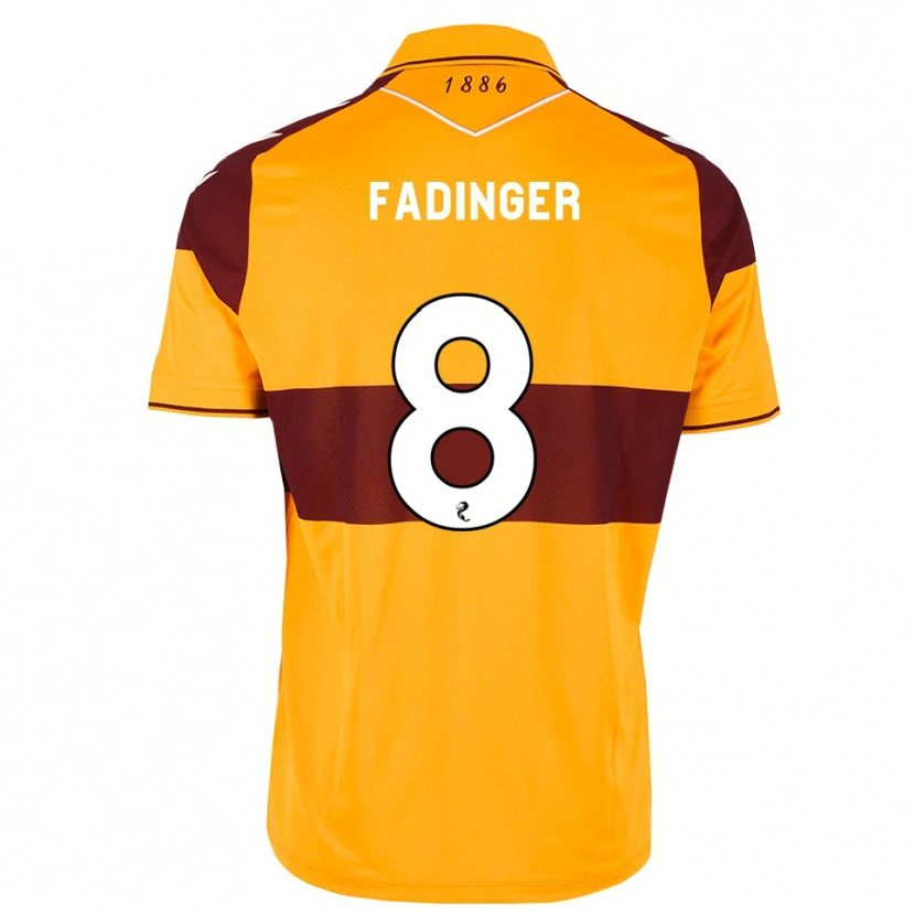 Danxen Hombre Camiseta Lukas Fadinger #8 Granate Naranja 1ª Equipación 2026/27 La Camisa