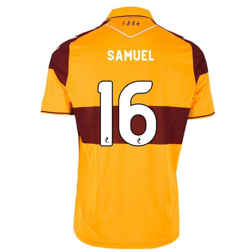 Danxen Hombre Camiseta Evan Samuel #16 Granate Naranja 1ª Equipación 2026/27 La Camisa