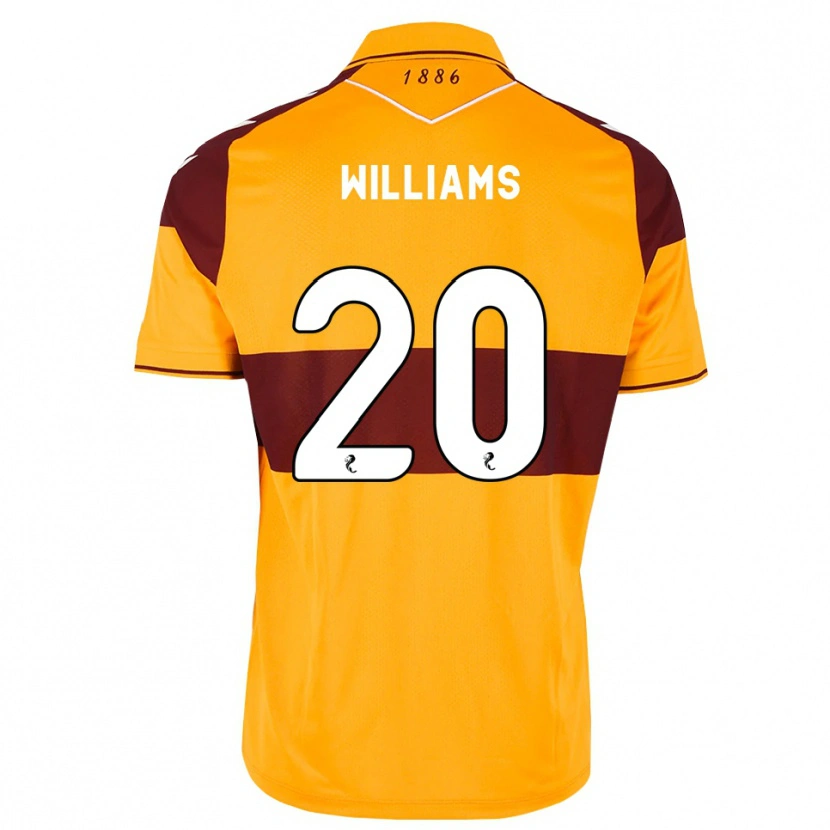 Danxen Hombre Camiseta Dylan Williams #20 Granate Naranja 1ª Equipación 2026/27 La Camisa