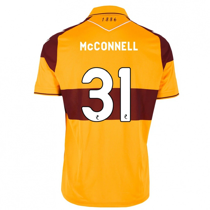 Danxen Hombre Camiseta Jack Mcconnell #31 Granate Naranja 1ª Equipación 2026/27 La Camisa