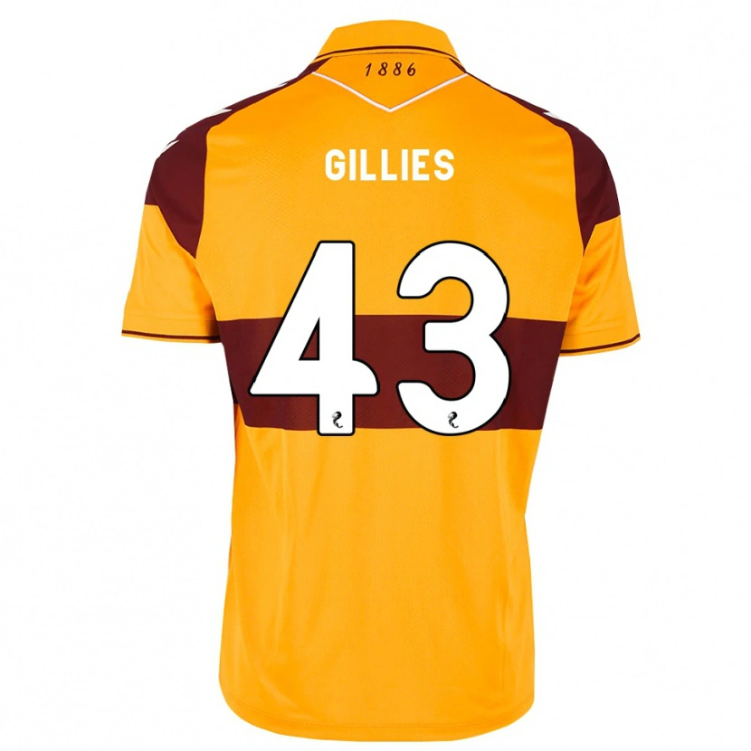 Danxen Hombre Camiseta Jay Gillies #43 Granate Naranja 1ª Equipación 2026/27 La Camisa