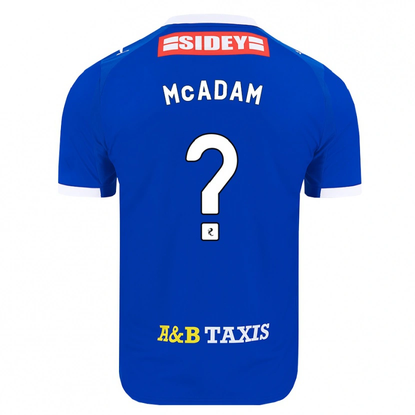 Danxen Hombre Camiseta Dougal Mcadam #0 Azul Rojo Amarillo 1ª Equipación 2026/27 La Camisa