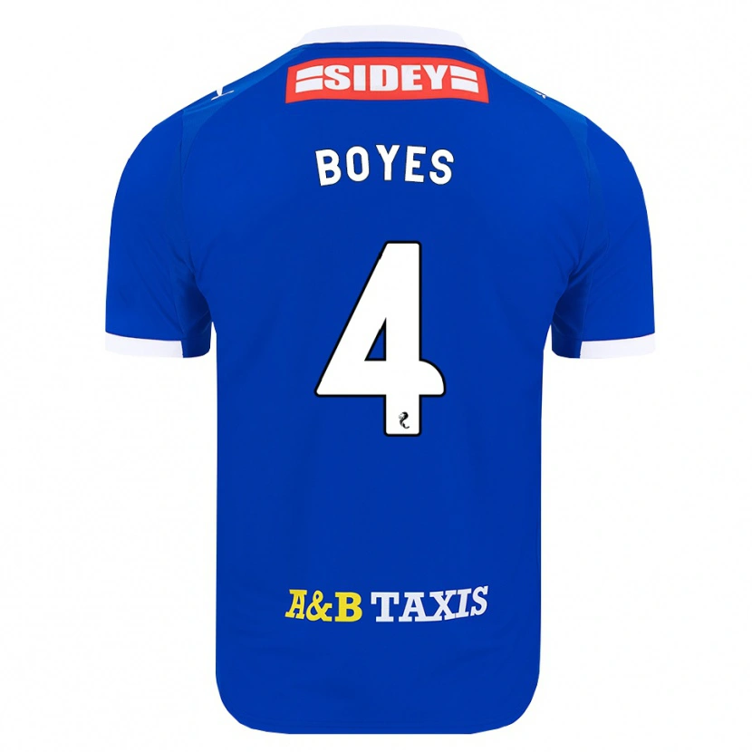 Danxen Hombre Camiseta Morgan Boyes #4 Azul Rojo Amarillo 1ª Equipación 2026/27 La Camisa