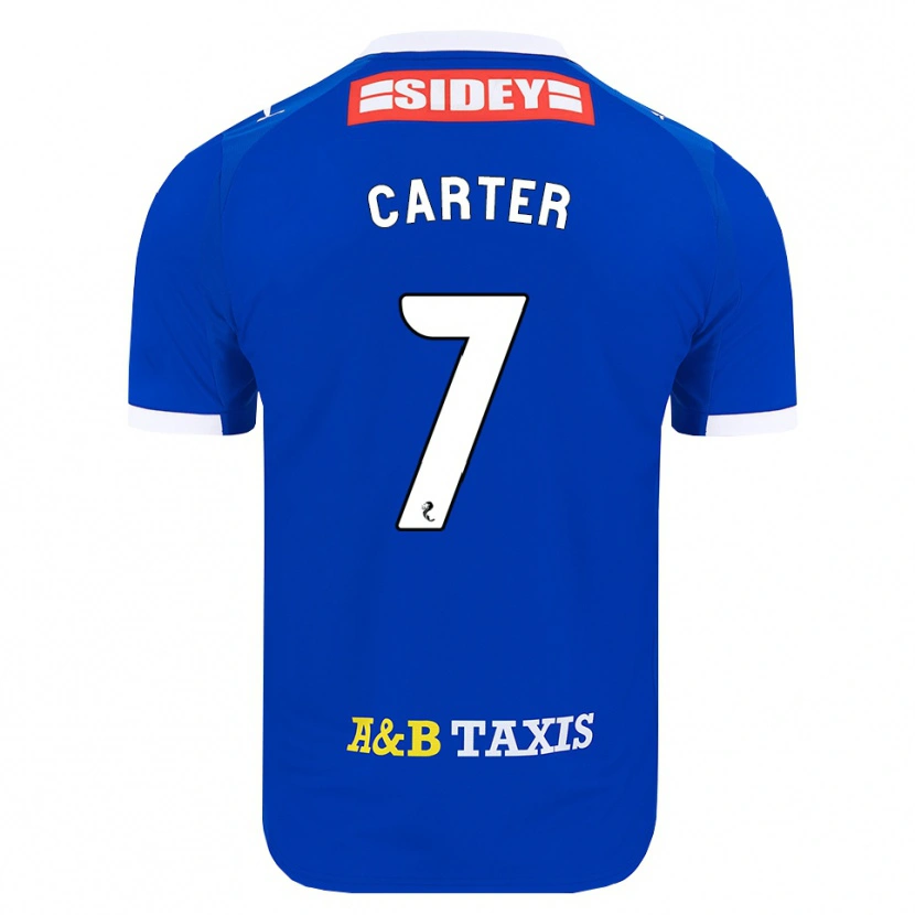 Danxen Hombre Camiseta Nicole Carter #7 Azul Rojo Amarillo 1ª Equipación 2026/27 La Camisa