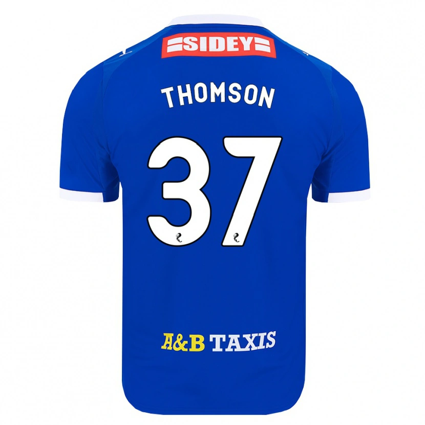 Danxen Hombre Camiseta Kyle Thomson #37 Azul Rojo Amarillo 1ª Equipación 2026/27 La Camisa