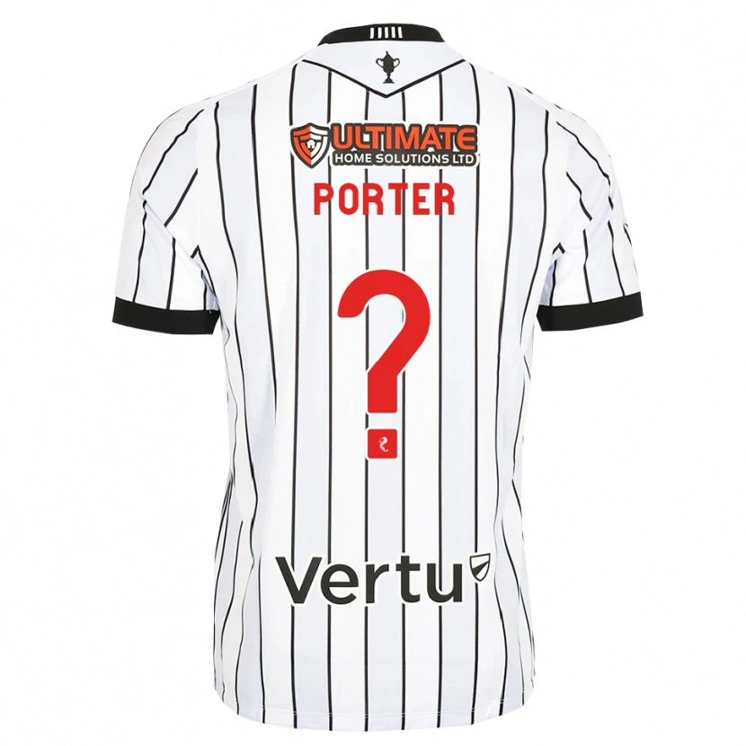 Danxen Hombre Camiseta Ryan Porter #0 Blanco Negro Rojo 1ª Equipación 2026/27 La Camisa