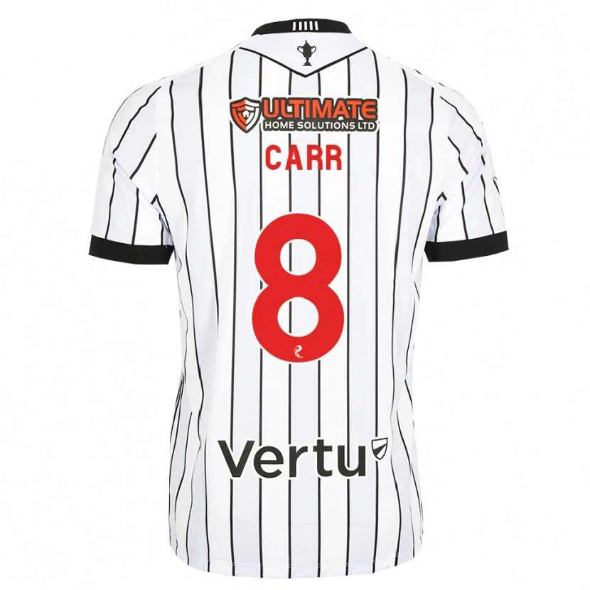 Danxen Hombre Camiseta Ryan Carr #8 Blanco Negro Rojo 1ª Equipación 2026/27 La Camisa