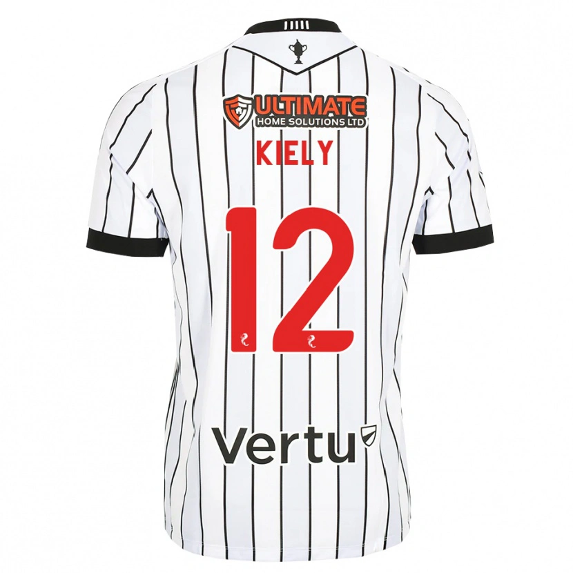 Danxen Hombre Camiseta Noel Kiely #12 Blanco Negro Rojo 1ª Equipación 2026/27 La Camisa