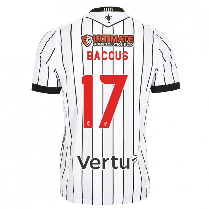 Danxen Hombre Camiseta Keanu Baccus #17 Blanco Negro Rojo 1ª Equipación 2026/27 La Camisa