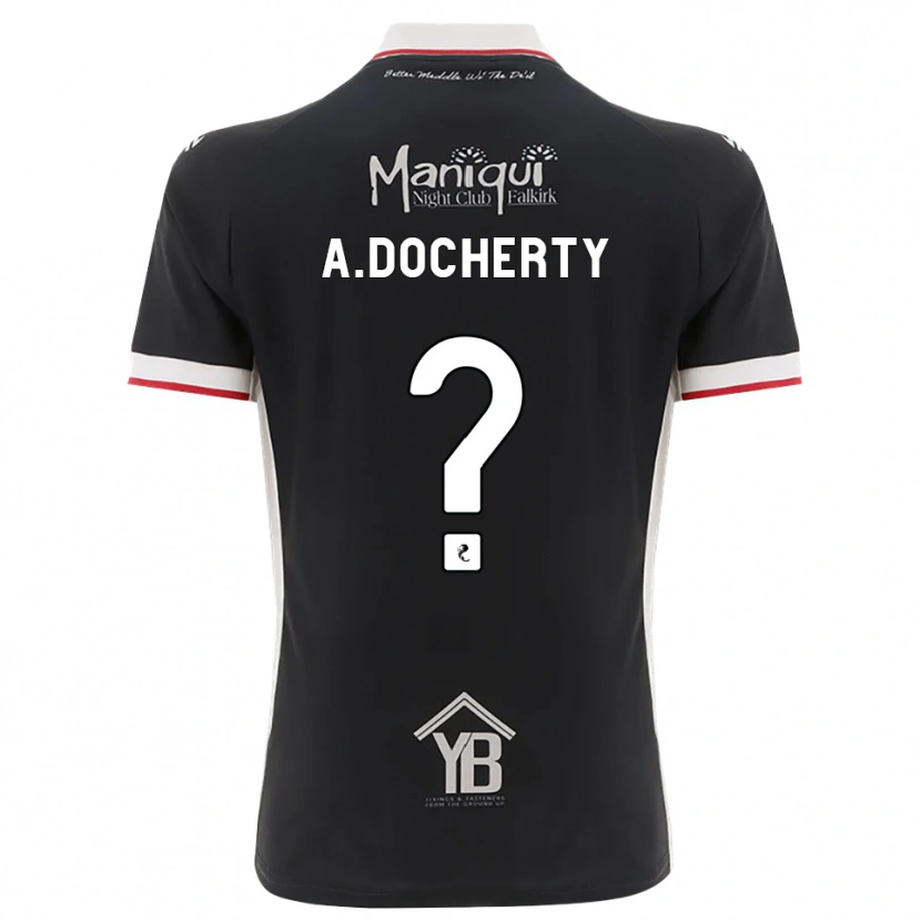 Danxen Hombre Camiseta Aimie Docherty #0 Negro Blanco Rojo 1ª Equipación 2026/27 La Camisa