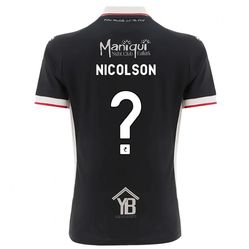 Danxen Hombre Camiseta Amanda Nicolson #0 Negro Blanco Rojo 1ª Equipación 2026/27 La Camisa