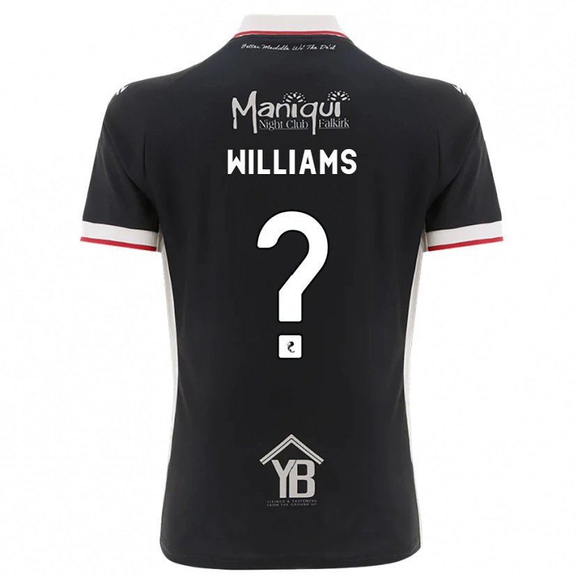 Danxen Hombre Camiseta Cerys Williams #0 Negro Blanco Rojo 1ª Equipación 2026/27 La Camisa