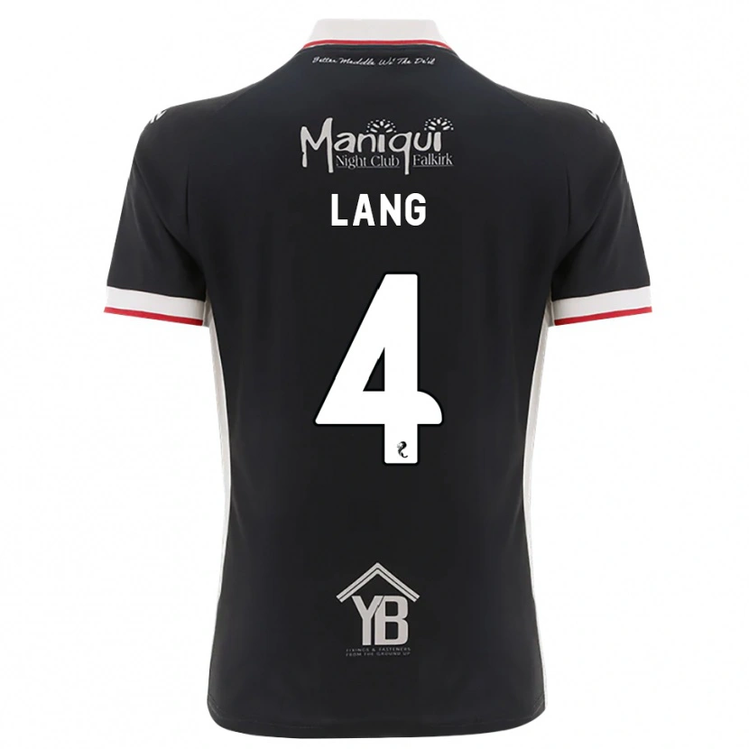Danxen Hombre Camiseta Tom Lang #4 Negro Blanco Rojo 1ª Equipación 2026/27 La Camisa