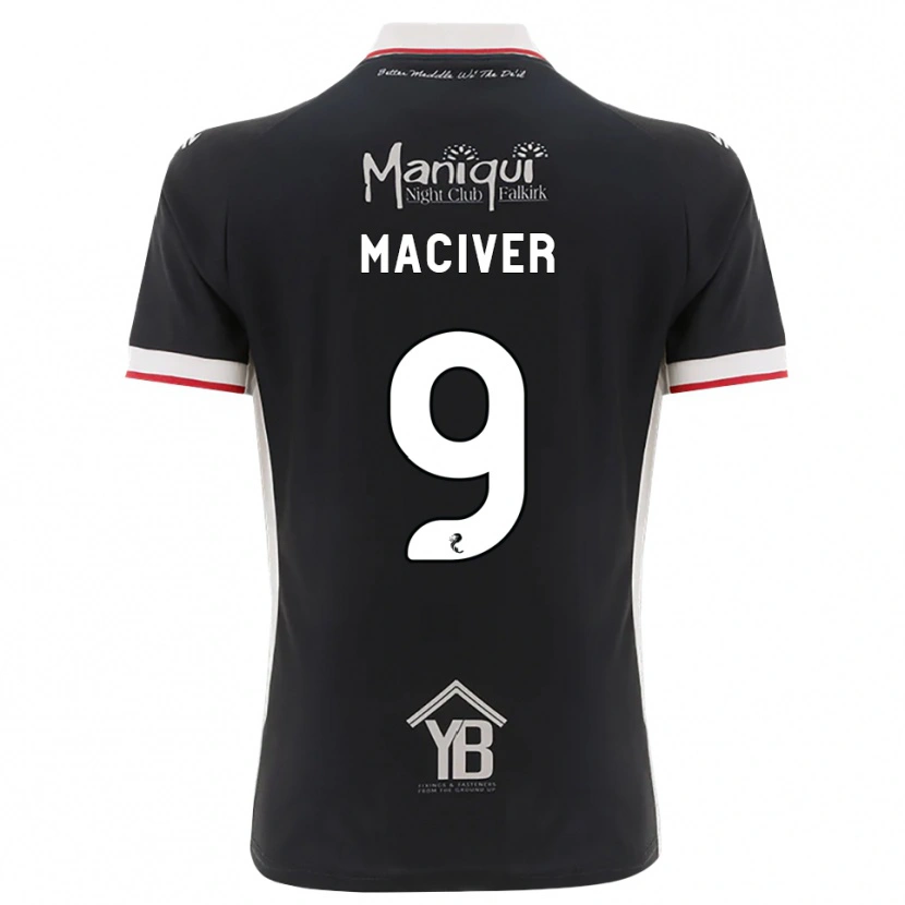 Danxen Hombre Camiseta Ross Maciver #9 Negro Blanco Rojo 1ª Equipación 2026/27 La Camisa