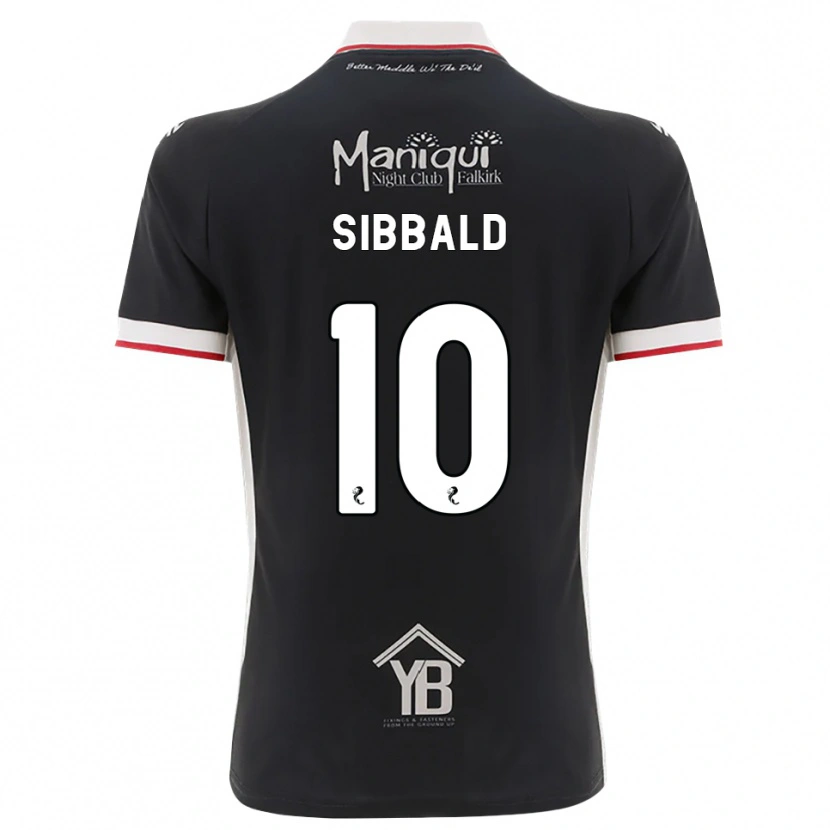 Danxen Hombre Camiseta Craig Sibbald #10 Negro Blanco Rojo 1ª Equipación 2026/27 La Camisa