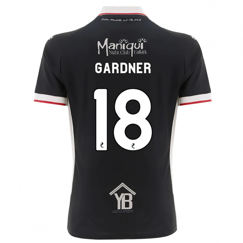 Danxen Hombre Camiseta Joe Gardner #18 Negro Blanco Rojo 1ª Equipación 2026/27 La Camisa
