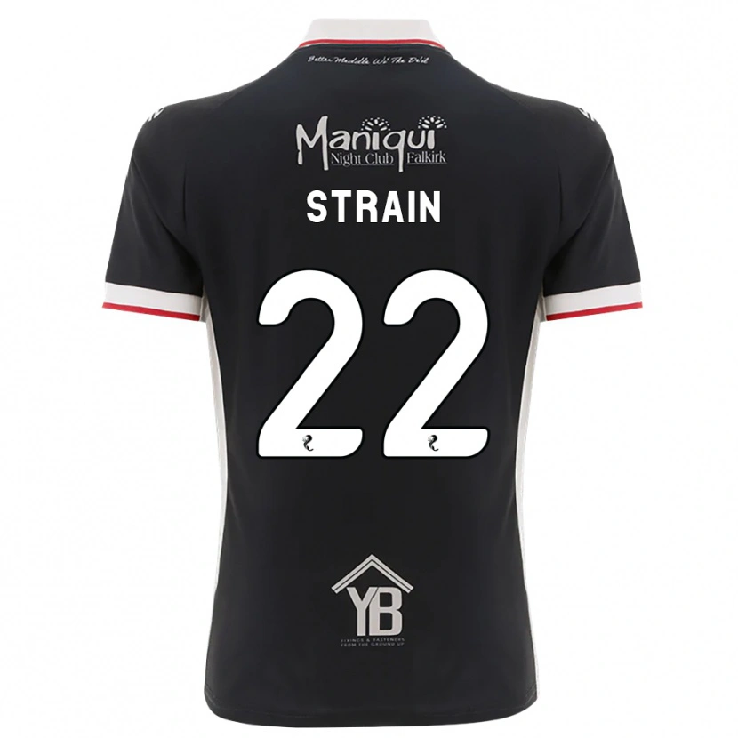Danxen Hombre Camiseta Ryan Strain #22 Negro Blanco Rojo 1ª Equipación 2026/27 La Camisa