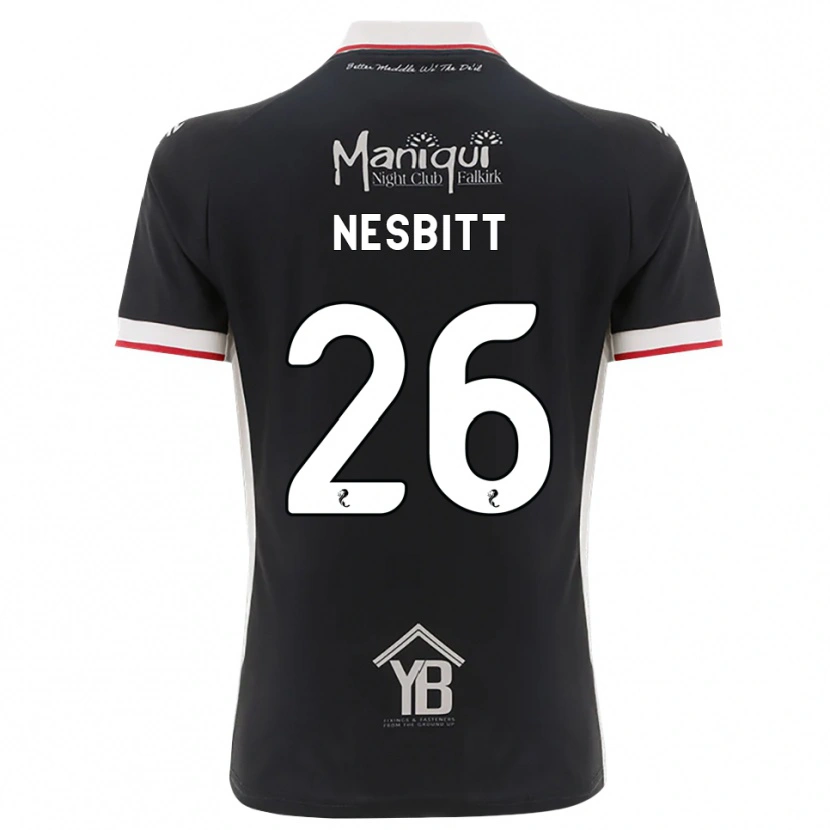Danxen Hombre Camiseta Aidan Nesbitt #26 Negro Blanco Rojo 1ª Equipación 2026/27 La Camisa