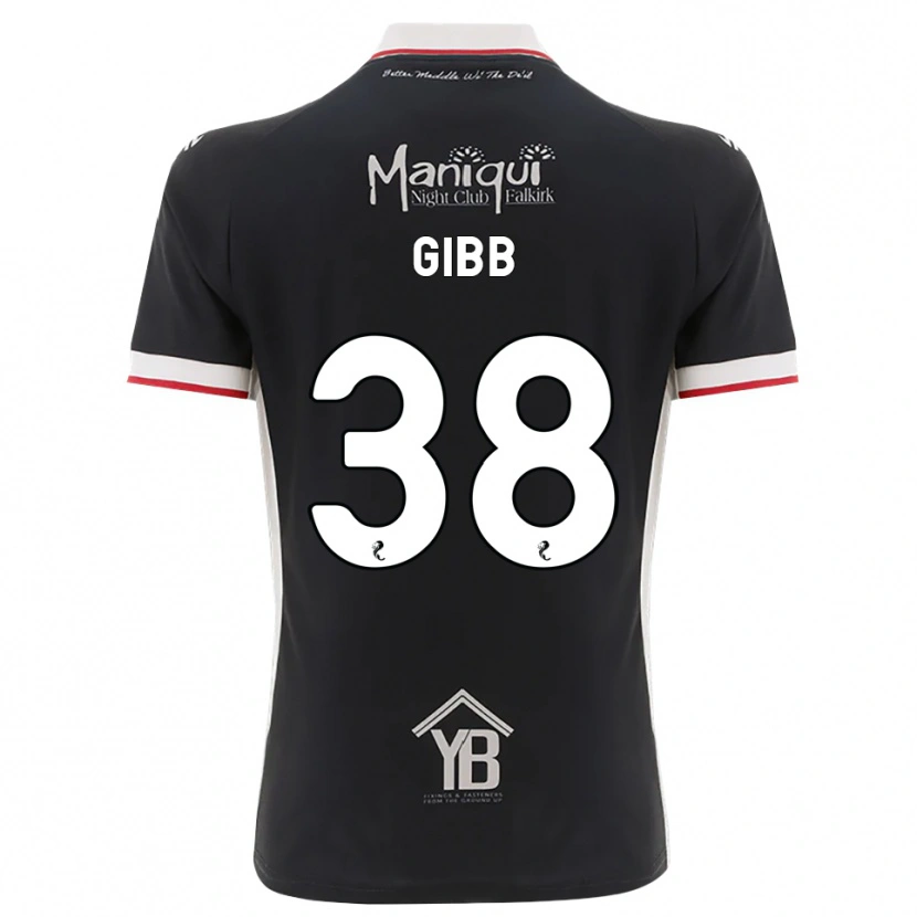 Danxen Hombre Camiseta Thomas Gibb #38 Negro Blanco Rojo 1ª Equipación 2026/27 La Camisa