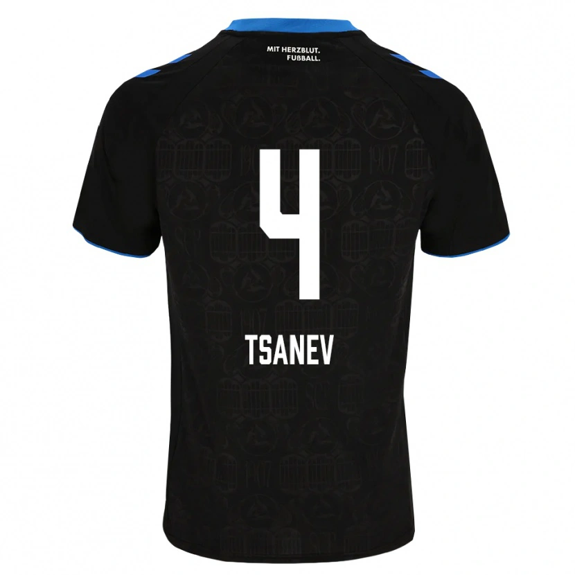 Danxen Hombre Camiseta Simeon Tsanev #4 Negro Blanco Rojo 1ª Equipación 2026/27 La Camisa